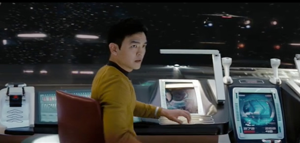 Sulu at the controls