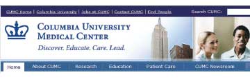 Banner for Columbia University site