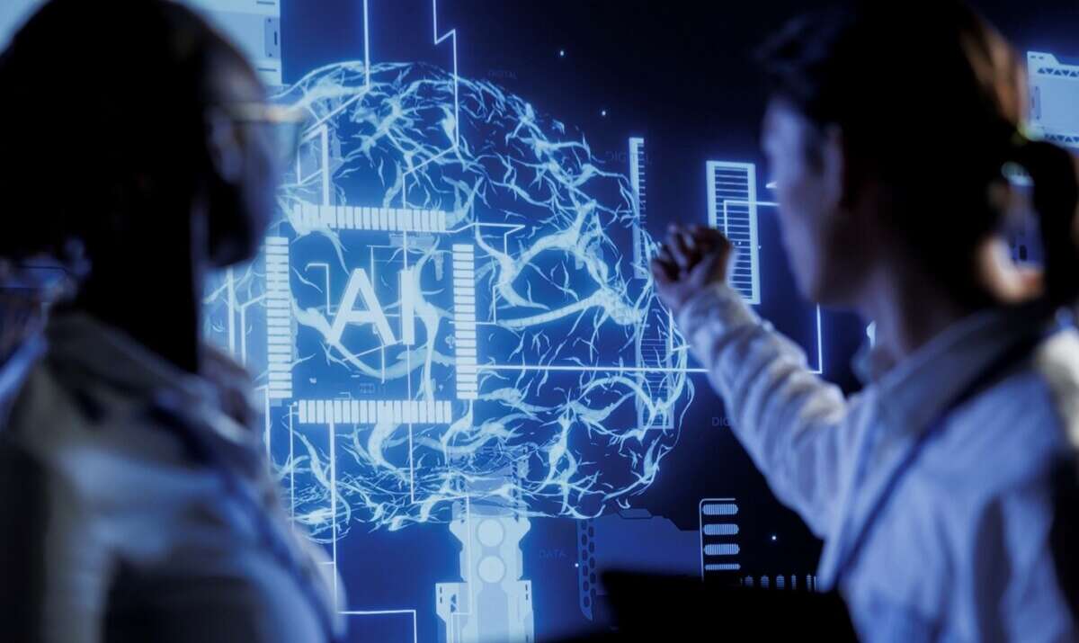 An image of professionals brainstorming ways to use AI (designed by Freepik™).